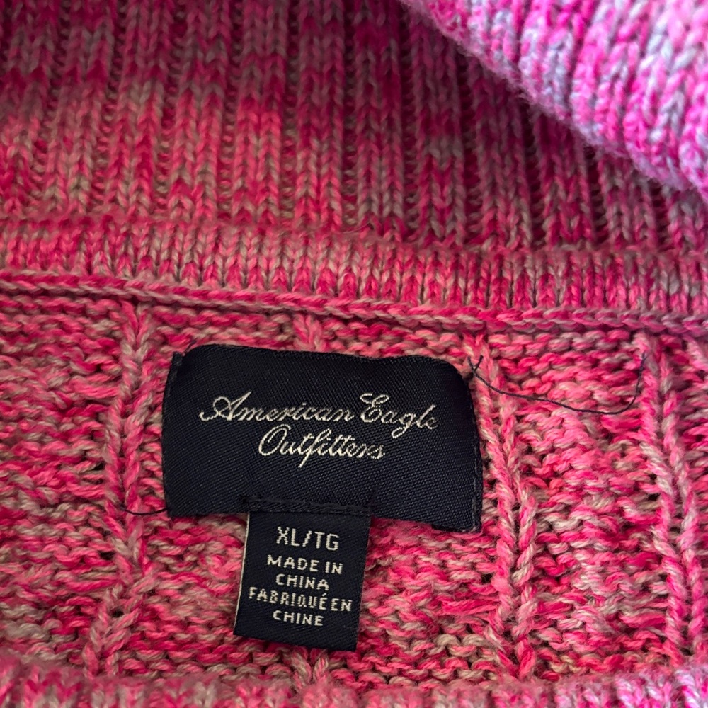 American Eagle Outfitters Pink Cowl Neck Sweater - Picture 2 of 2